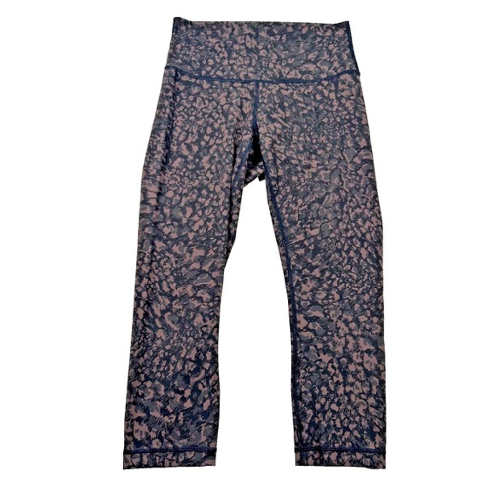 Lululemon Leggings Womens 6 Wunder Under High Rise‎ Crop Luxtreme Animal Crop